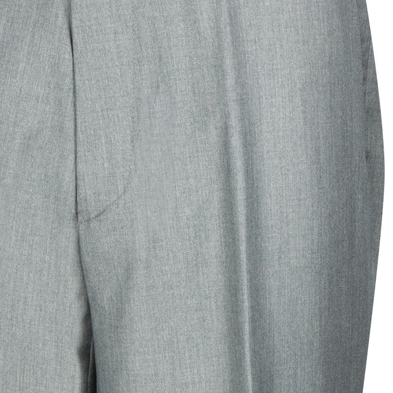 Men's Dress Pants Flat Front Design In Gray 2 Men's Dress Pants Flat Front Design In Gray - Image 2