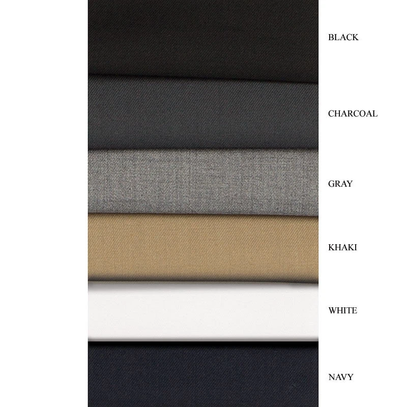 White Dress Pants Regular Leg Flat Front Pants Pre-Hemmed 2 White Dress Pants Regular Leg Flat Front Pants Pre-Hemmed - Image 2