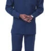 Men's 2 Piece Long Sleeve Walking Suit In Navy