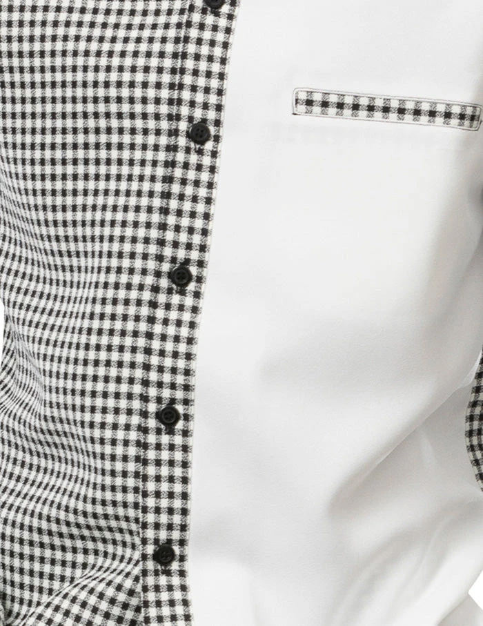 Black Checkered 2 Piece Long Sleeve Walking Suit Set 2 Black Checkered 2 Piece Long Sleeve Walking Suit Set - Image 2