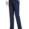 Dress Pants Regular Leg Un-Hemmed Bottoms In Navy