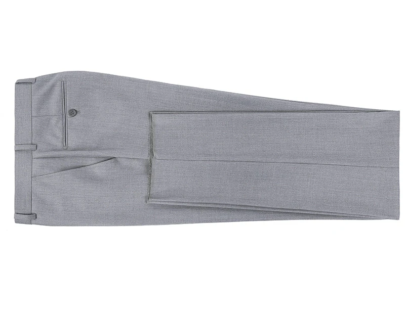 Dress Pants Regular Leg Un-Hemmed Bottoms In Gray 4 Dress Pants Regular Leg Un-Hemmed Bottoms In Gray - Image 4