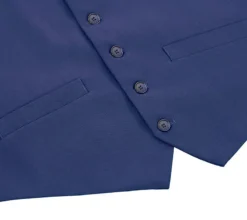 Vanderbilt Collection- Classic Dress Vest 5 Buttons Regular Fit In Blue -Cheap Clothing Store 5 1944x 45d9b4cb 376b 455f 8886 b36c62243fd3