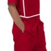 Cranberry Minimalist Line Design 2 Piece Short Sleeve Walking Suit With Shorts