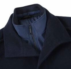 English Laundry Navy Slim Fit Wool Blend Short Coat With Detachable Full Zipper -Cheap Clothing Store EL84 01 410 3 5113a61e 076c 41a9 a016 ebf685b6bf84