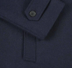 English Laundry Navy Slim Fit Wool Blend Long Overcoat -Cheap Clothing Store EL84 10 410 2