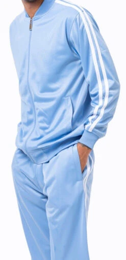 Men's Casual Jogging Set 2 Piece In Carolina Blue