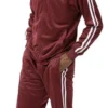 Men's Casual Jogging Set 2 Piece In Burgundy