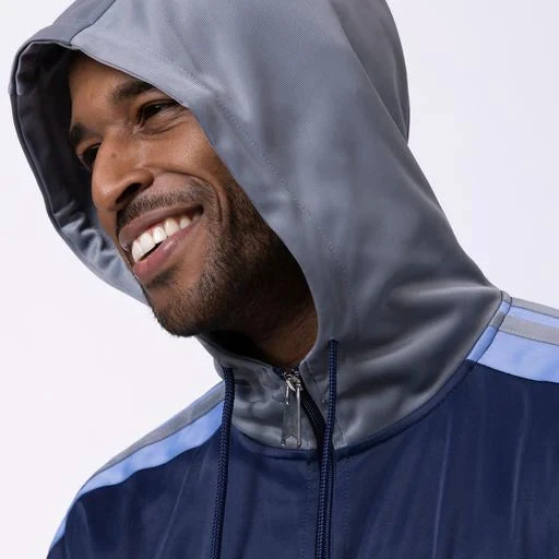 Men's Track Suit With Hood In Navy 3 Men's Track Suit With Hood In Navy - Image 3