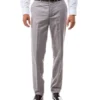 Gray Ultra Slim Fit Dress Pants Flat Front Pre-hemmed