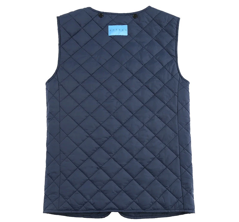 PELAGO Standard Collar Functional Trench Coat With Removable Quilted Liner In Navy 4 PELAGO Standard Collar Functional Trench Coat With Removable Quilted Liner In Navy - Image 4