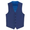 Blue Slim Fit Vest Single Breasted 5 Button Design
