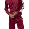 Men's Track Suit 2 Piece In Burgundy