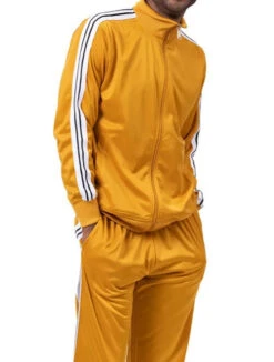 Men's Track Suit 2 Piece In Gold