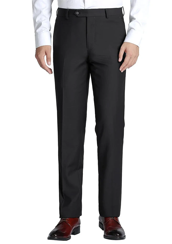 Black Ultra Slim Fit Dress Pants Flat Front Pre-hemmed 1 Black Ultra Slim Fit Dress Pants Flat Front Pre-hemmed
