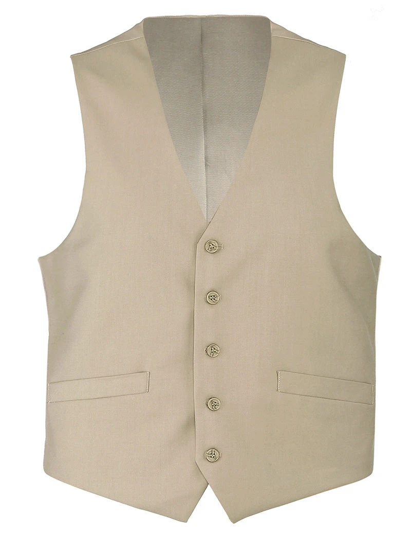 Bevagna Collection - Wool Suit Dress Vest 5 Buttons Regular Fit In Beige 1 Bevagna Collection - Wool Suit Dress Vest 5 Buttons Regular Fit In Beige